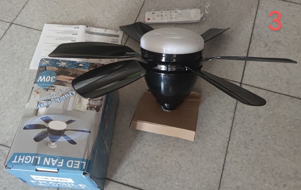 Таванен вентилатор 30W-40W 6перки