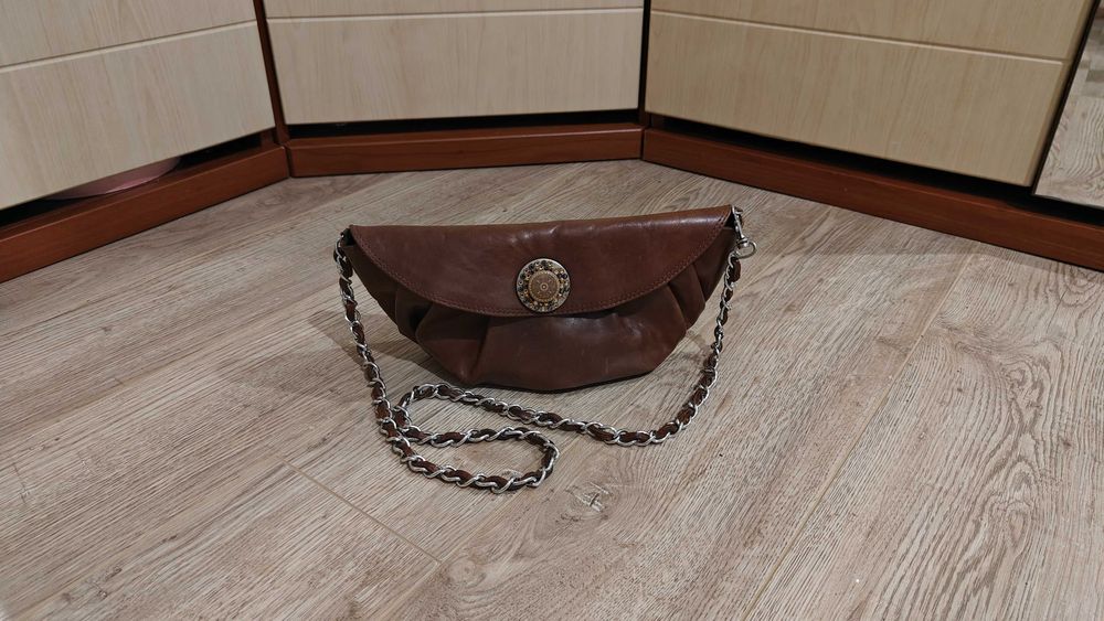 Сумка клатч кожаная