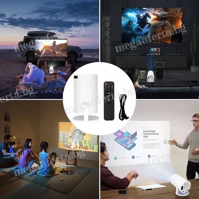 Геймърски Проектор 10 000 3D Видеоигри Безжичен Стрийминг до Платформи