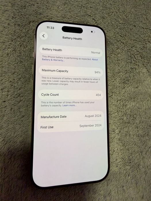 iPhone 16pro 128gb Natural Titanium