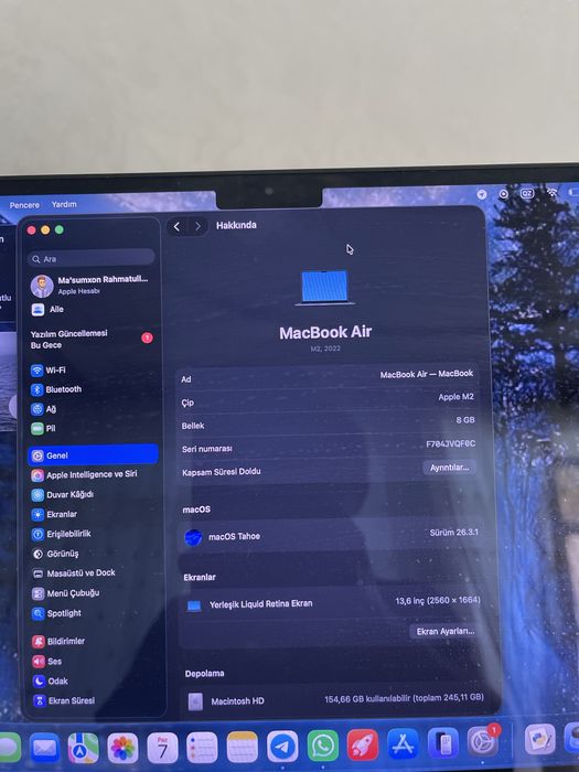Macbook air m2 2022