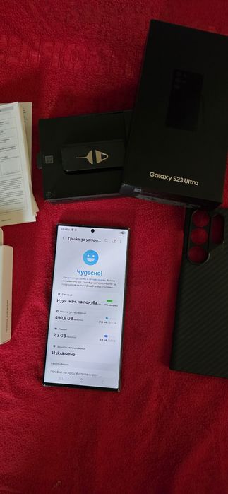 Samsung Galaxy S23 Ultra 512GB 12GB RAM Black ПЪЛЕН КОМПЛЕКТ!