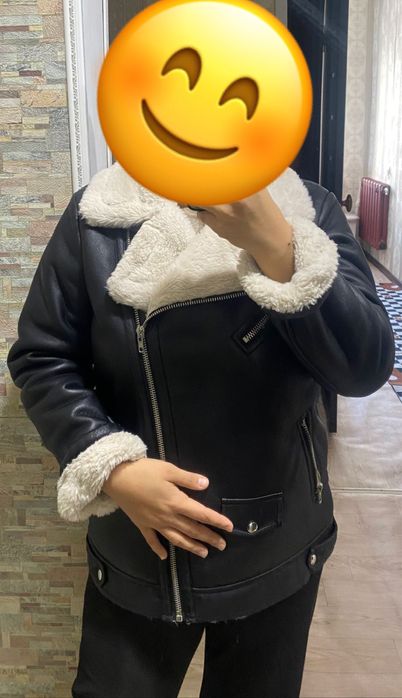 Продам дубленку черную