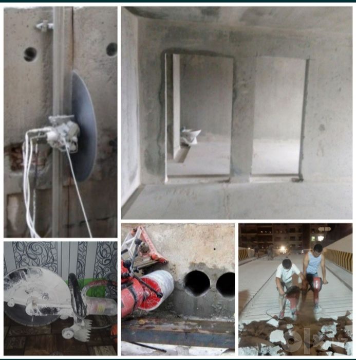 Beton kesish, beton teshish va beton buzish xizmati