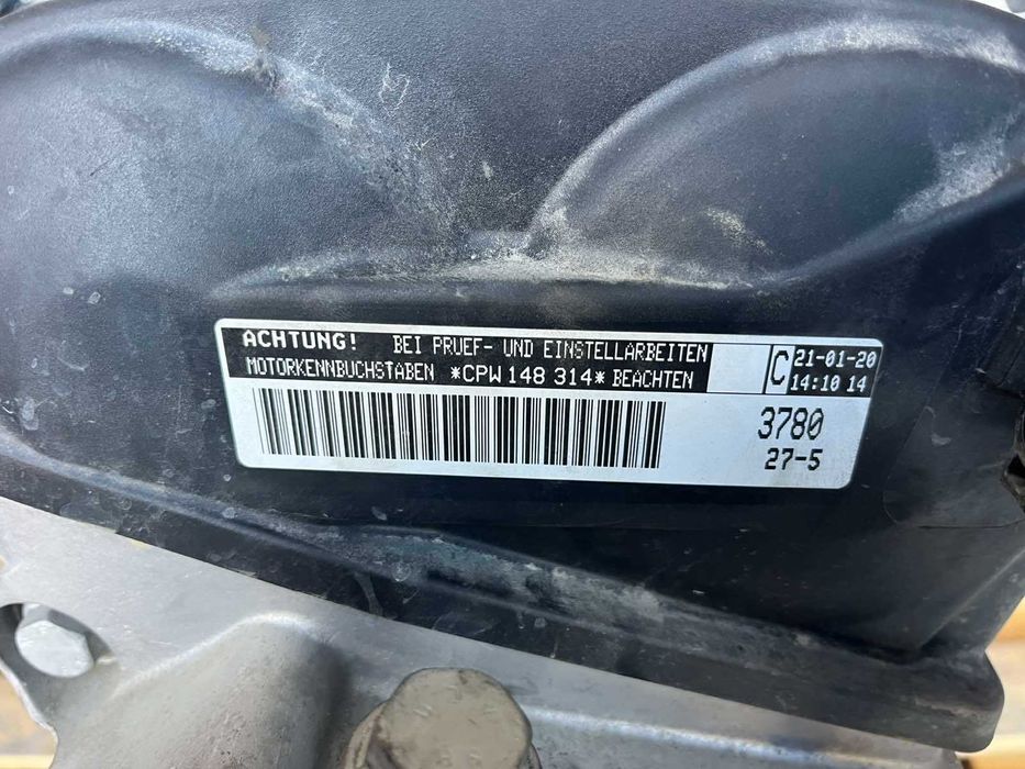 Двигател VW CADDY 1.4 TGI 110к.с. 20г.-КОД:CPW