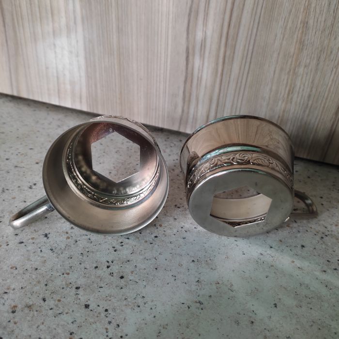 Подстаканники мельхиоровые (СССР)