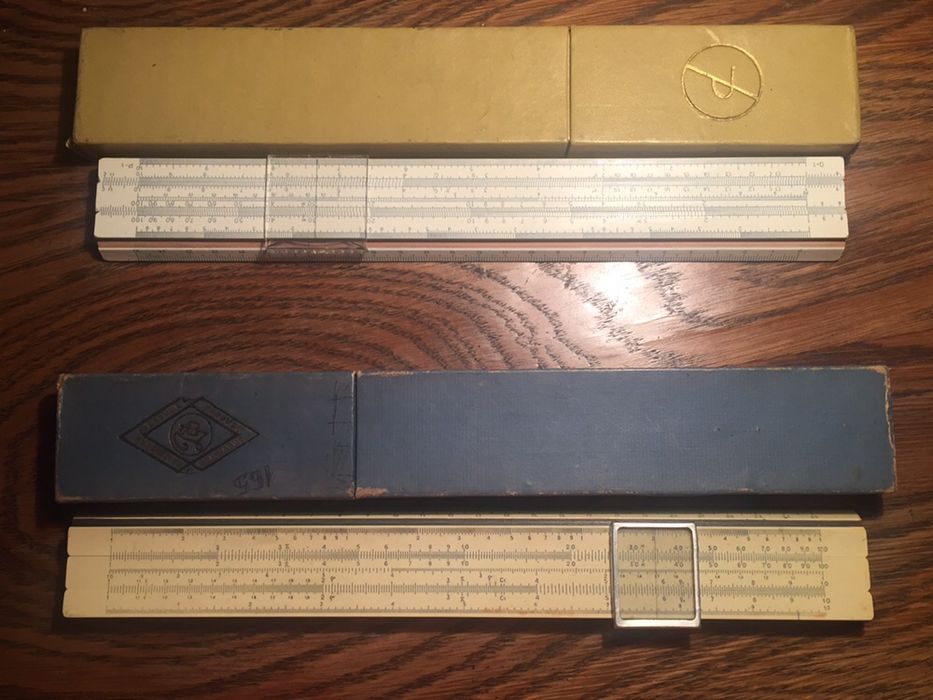 Логарифмические линейки 4 шт.