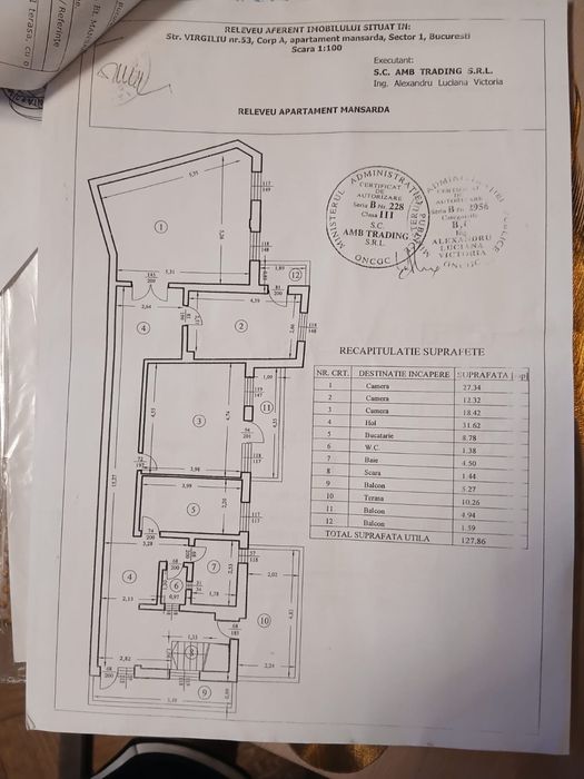 Vand apartament in vila zona stirbei voda