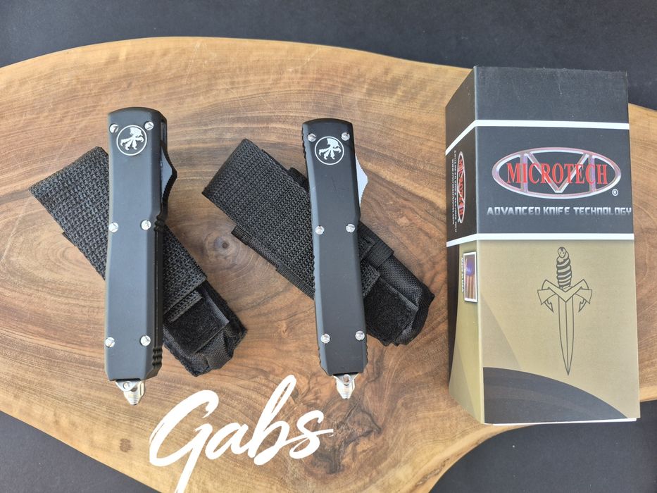 Автоматичен нож MICROTECH Ultratech, два мoдел,тъмно острие
