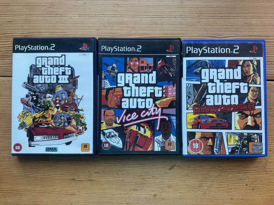 GTA Grand Theft Auto Колекция за PlayStation 2 PS2 ГТА ПС2 GTA Grand Theft Auto: Vice City Liberty City Stories GTA III 3