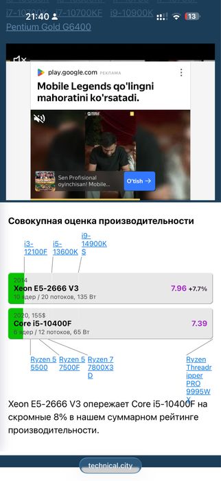 Продается Qiyida X99 E5-H9 + Xeon E5 2666v3 +DDR4 3200MHz 2x8 16GB