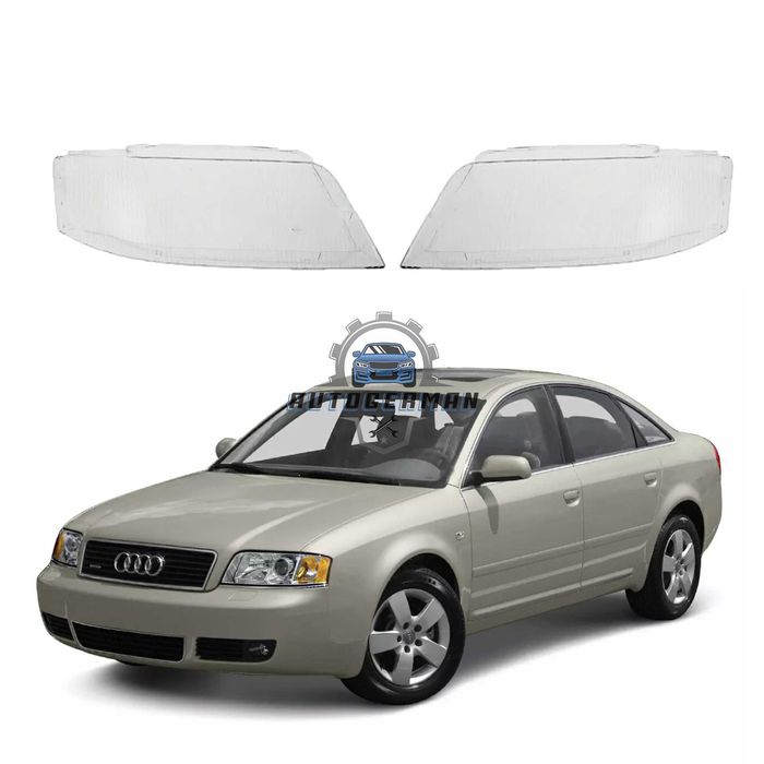 Капаци фарове Audi A6 C5 (98-02) стъкло фар крушки Ауди А6 Ц5 xenon
