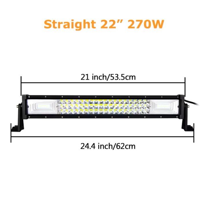 Proiector Bara led 270 W - 55 cm led bar ATV , SUV, Barca, TIR,