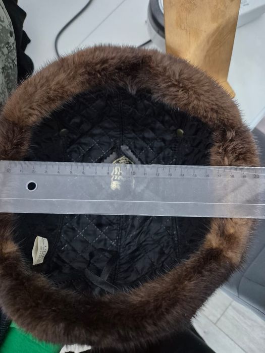 Норковая шапка ушанка