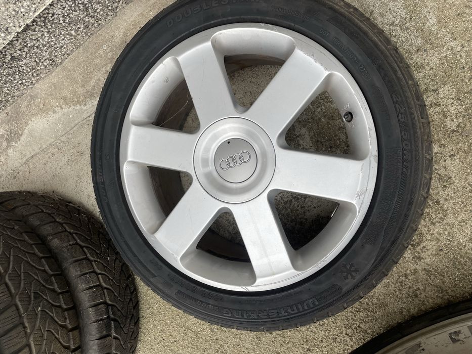 Джанти  5 броя 5*112 с гуми 225/50/17 за Audi