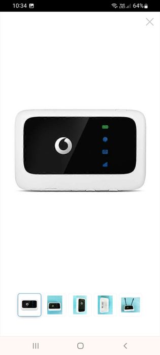 Router Wireless Zte Vodafone R216 4G Hotspot 150Mbps, set cu 2 antene