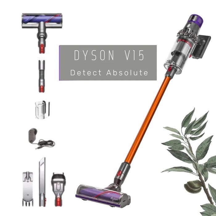 Пылесос Dyson V15 Detect Absolute — Флагман | Мощная уборка