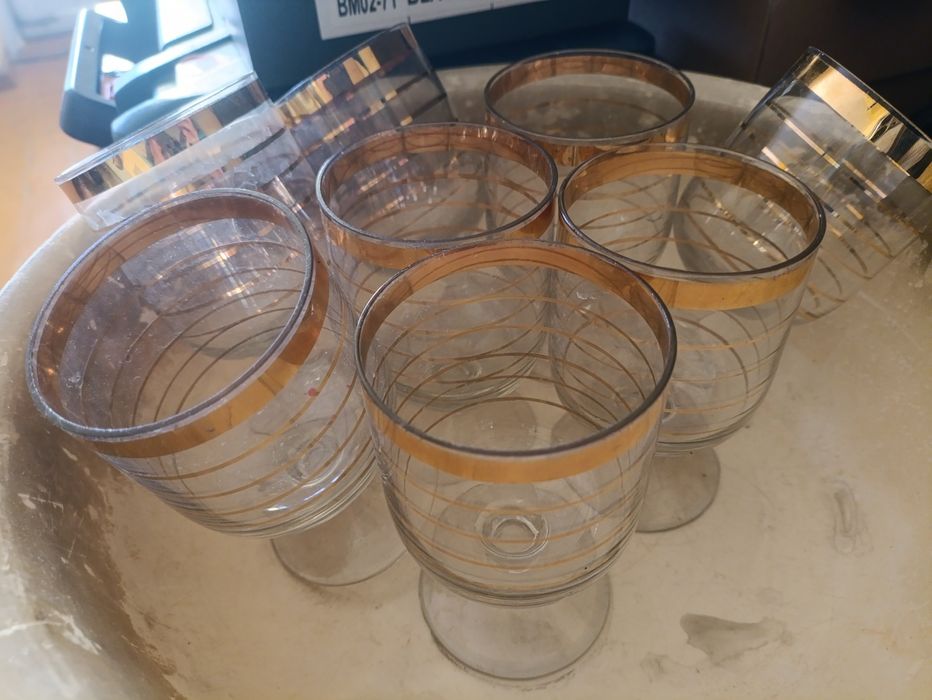 Стаканы СССР новые позолото