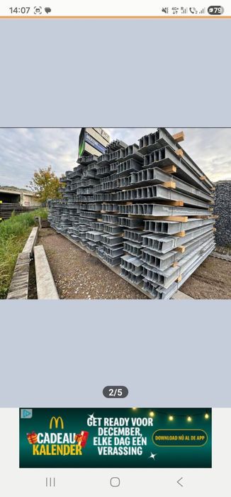 Vând profile H galvanizate