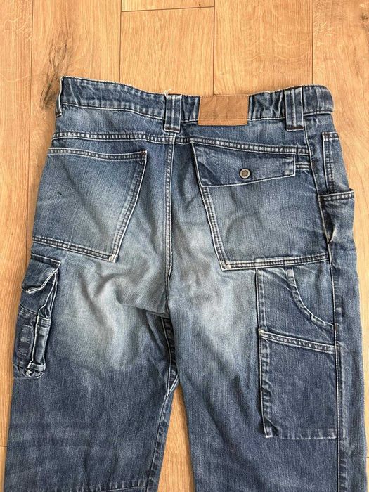 Engelbert Strauss 106 52 L barbati Denim Workwear pantaloni Flexbelt