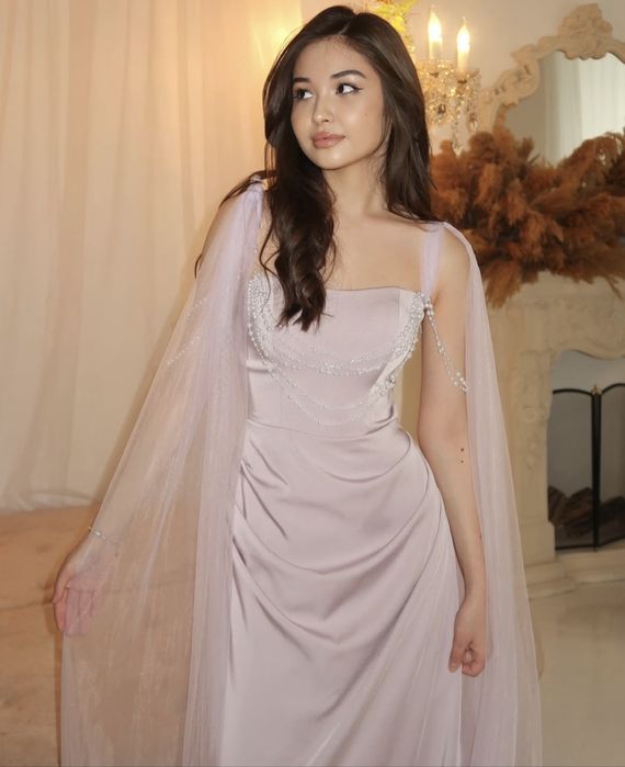 Платье напрокат сиреневого цвета