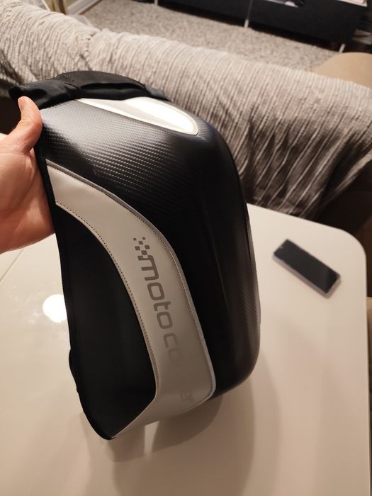 Rucsac moto MotoCorner tip carapace – design carbon, stare nou