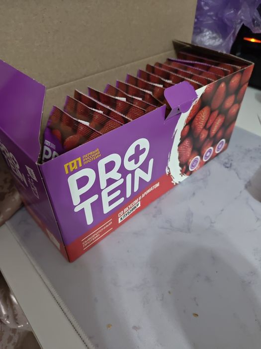 Протеин, первый русский, клубника