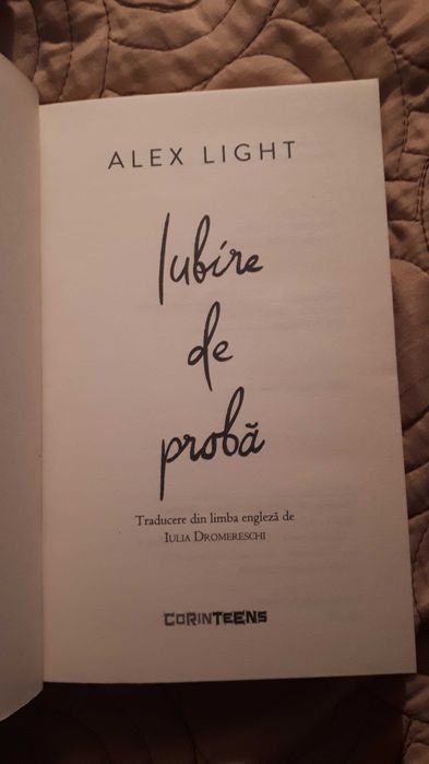 Carte Iubire de Proba de Alex Light