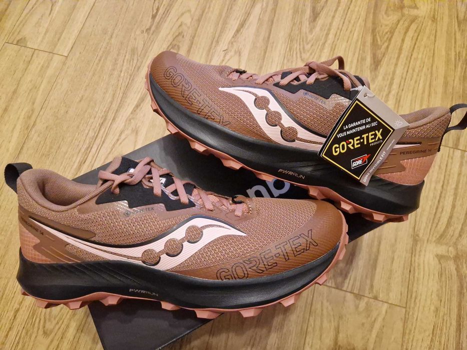 Saucony Goretex waterproof, masuri 42-44, trail, ok, hoka,asics,brooks