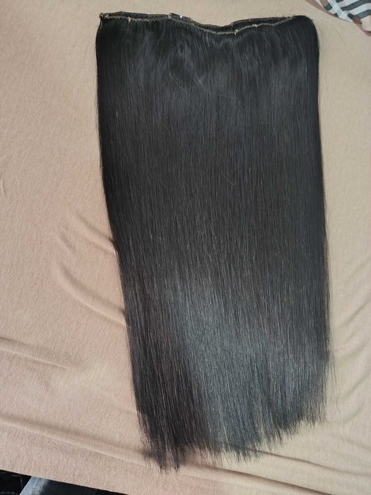 Естествена коса  на щипки