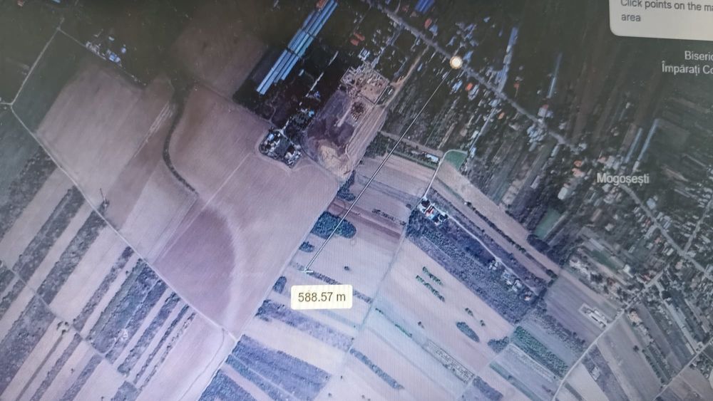 Teren de vânzare 2656Mp, com. Adunații Copaceni (zona Varlaam), 25 km de Bucuresti