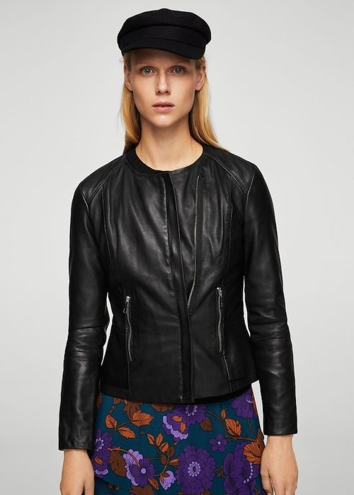 Кожено яке Mango