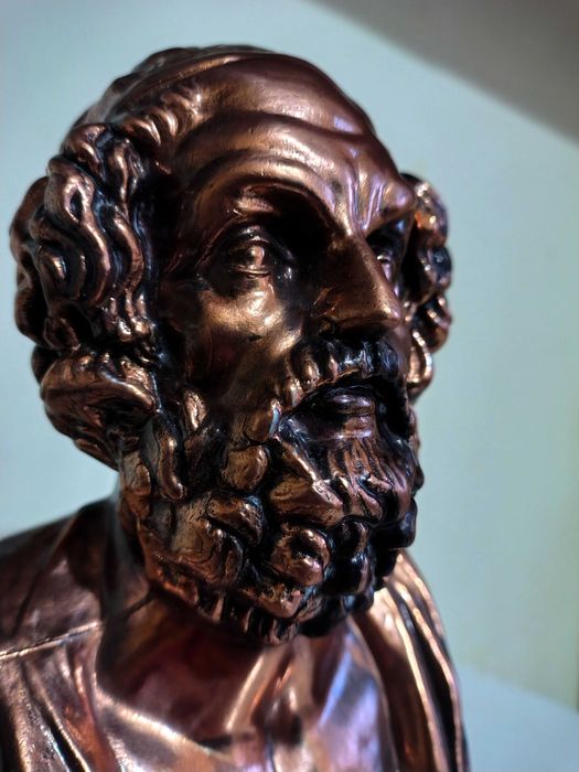 Страхотен Бронзов Бюст На Омир