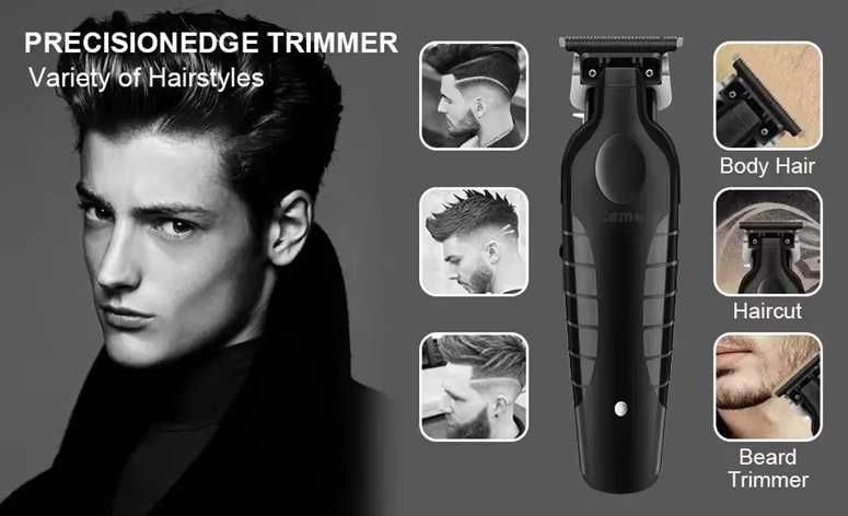 Aparat de tuns Kemei, GAPP 0mm, Trimmer profesional, fara fir KM-2299