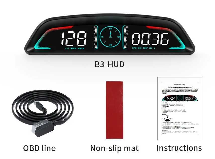 Компьютер бортовой/проектор спидометра-датчики-HUD-177 видов 3х проекц