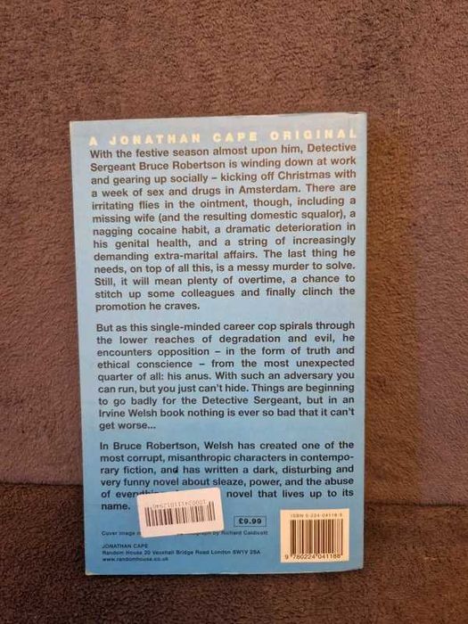 Memorabilia Filth Irvine Welsh signed autograf semnatura carte semnat