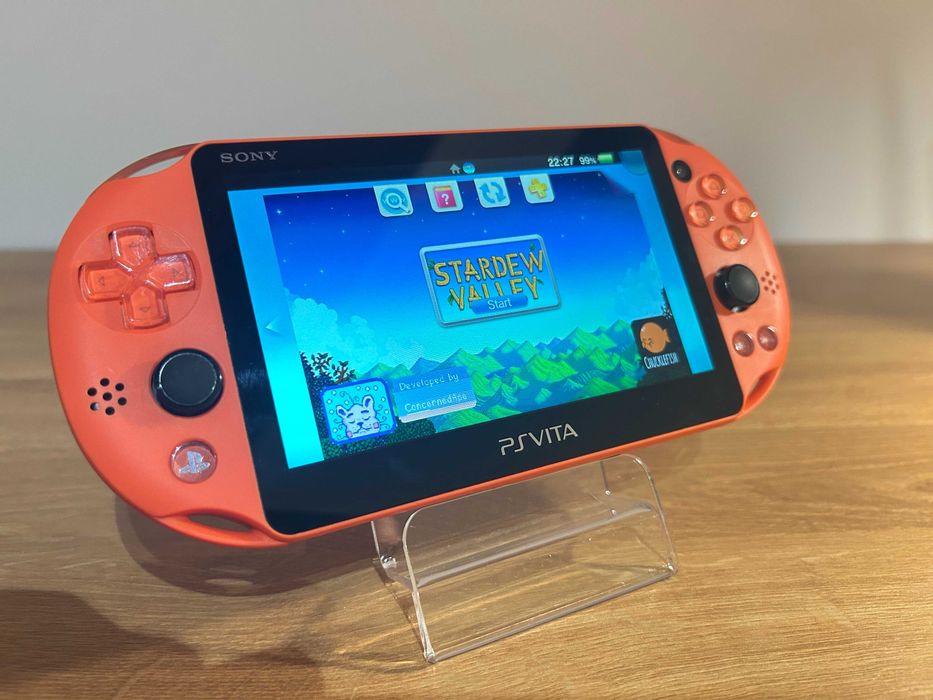 PS Vita Slim Neon Orange modată — 128GB, import Japonia