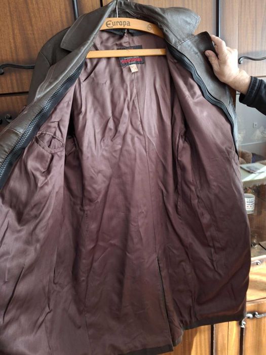 кожен шлифер от естествена, кожа размер 54