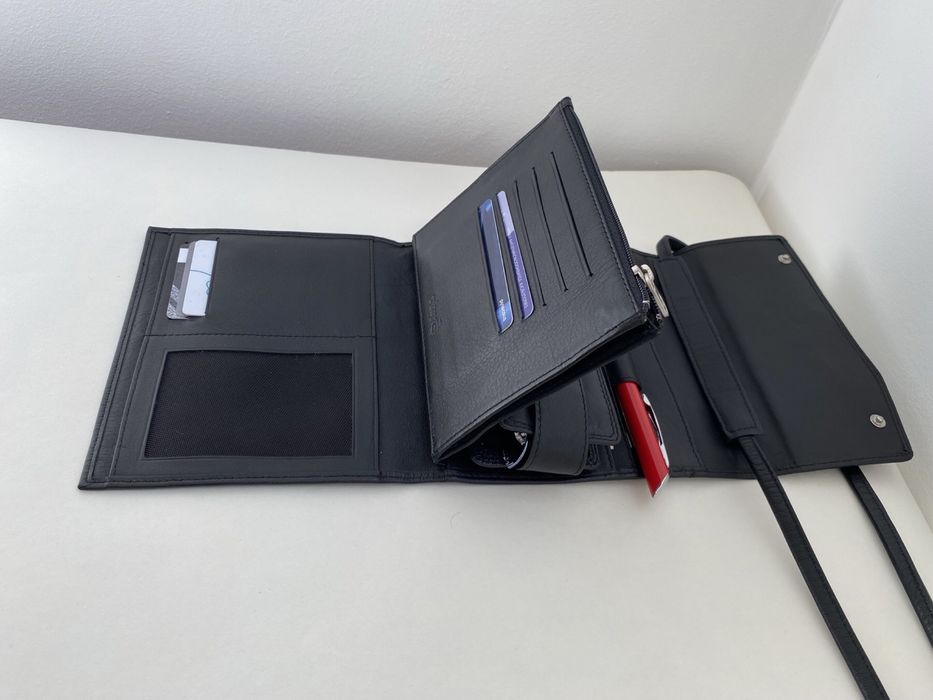 Малка многофункционална чанта от естествена кожа