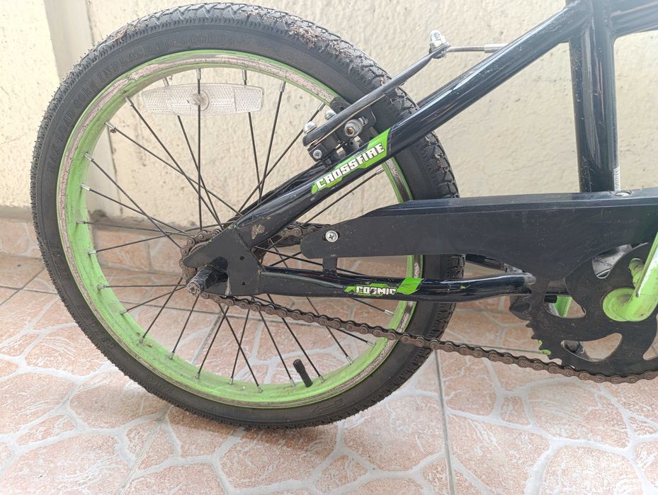 Колело, детско, зелено, 14 инча