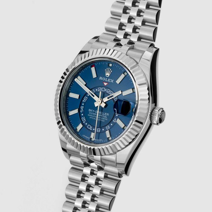Rolex Sky-Dweller 42mm 336934Bright Blue dial on Jubilee