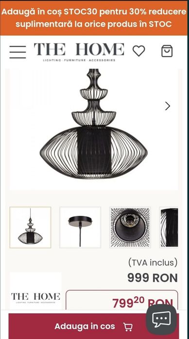 Vând lampadar lustra candelabru otel model deosebit+bulb mare