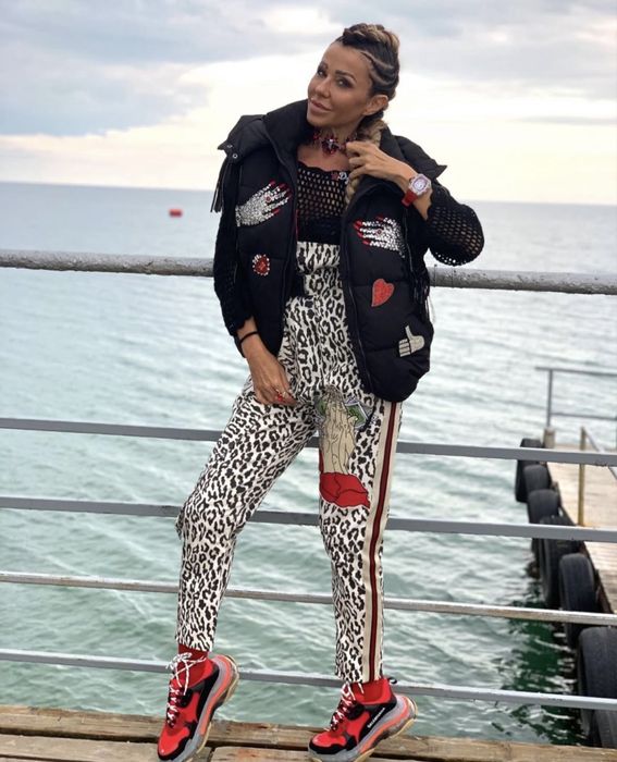 Панталон с висока талия и тиранти - гащеризон Джофра Djofra