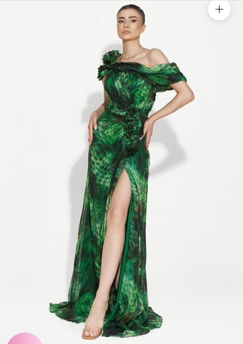 Rochie ocazie verde L 40