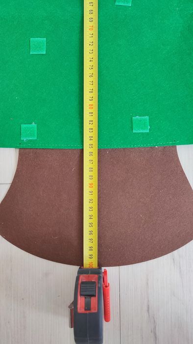 Комплект коледна елха и орнаменти от филц