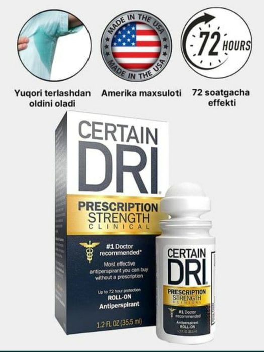 Certain Dri dry terlashga qarshi