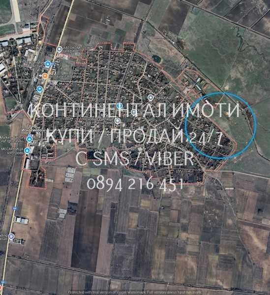 Парцел 1340м2 с ток, вода, до къщи - код 63052