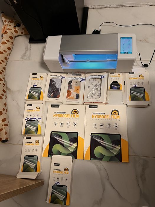 Pachet aparat decupat folii telefon / smartwatch / tableta , DEVIA