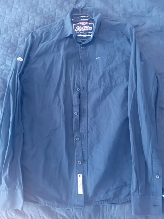 Camasa Superdry bleumarin