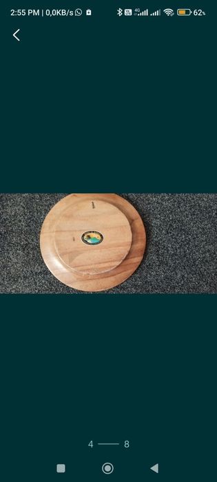 Tablou și scrumiera sculptate manual  în lemn exotic